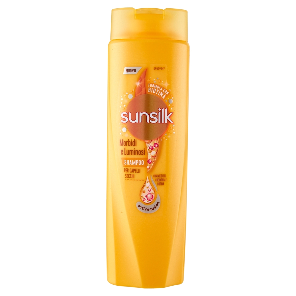 sunsilk Morbidi e Luminosi Shampoo per Capelli Secchi 250 mL